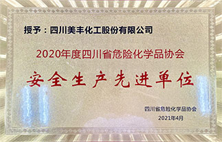 獲省?；穮f(xié)會“安全生產(chǎn)先進單位”稱號